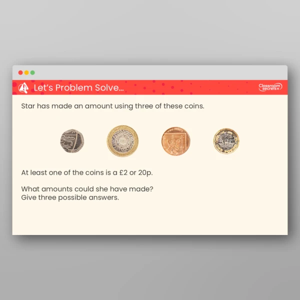 An image of the Write Money Using Decimals Teaching PPT Resource