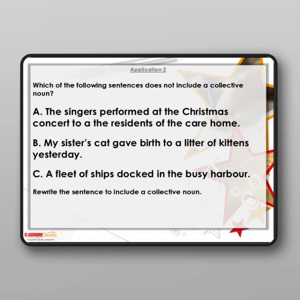 An image of the Free Identifying Nouns and Verbs in Sentences Modelling PPT Resource