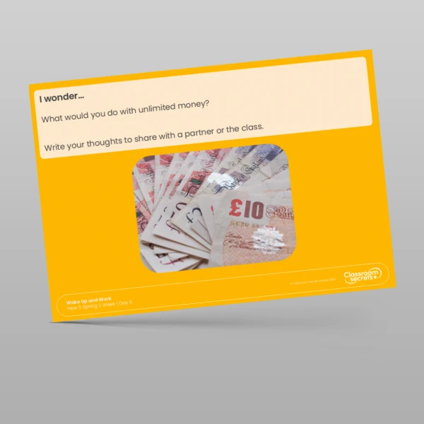 An image of the Spring 2 Week 1 Wake Up and Work Resource