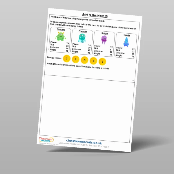 An image of the Add to the Next 10 Discussion Problem Resource