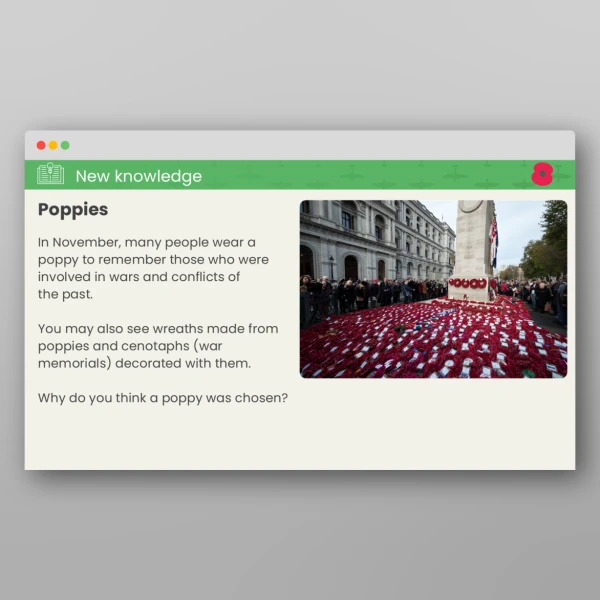 An image of the Remembrance Day Whole School Assembly PPT Resource