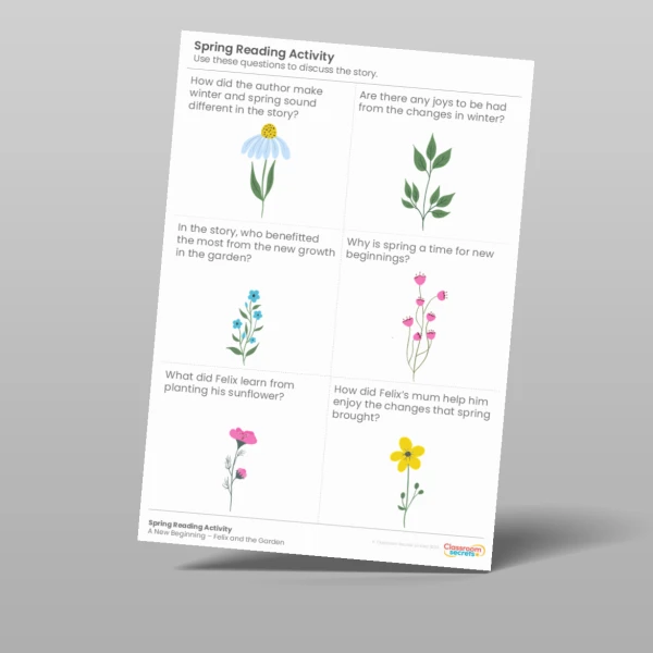 An image of the LKS2 Spring Reading Activity Resource