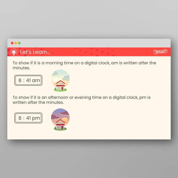 An image of the Use am and pm Teaching PPT Resource