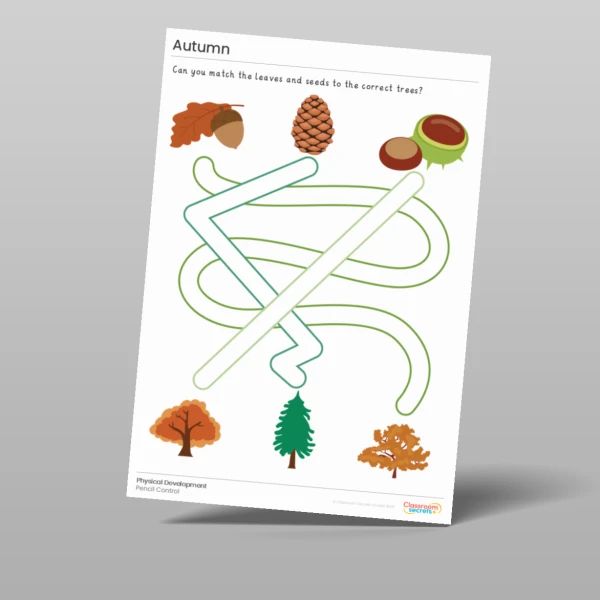 An image of the Autumn Pencil Control Resource