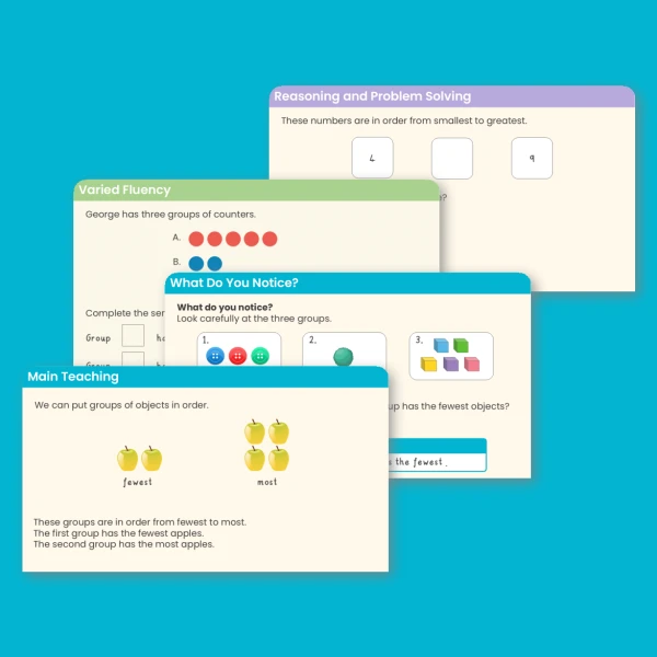 An image of the Order Objects and Numbers Teaching PowerPoint Resource