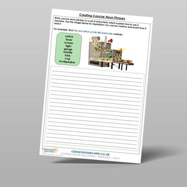 An image of the Creating Concise Noun Phrases Application Resource