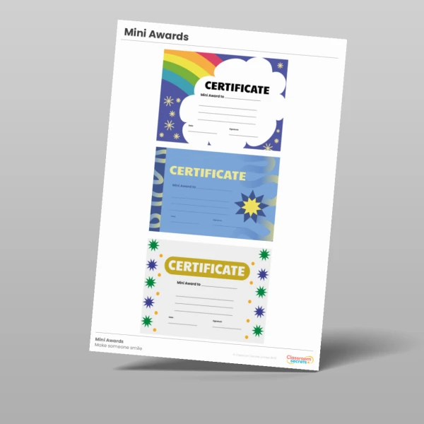 An image of the Spread Some Kindness Mini Awards Resource