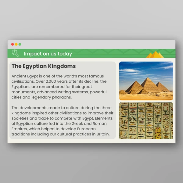 An image of the Lesson 1: What Were the Three Egyptian Kingdoms? PPT Resource