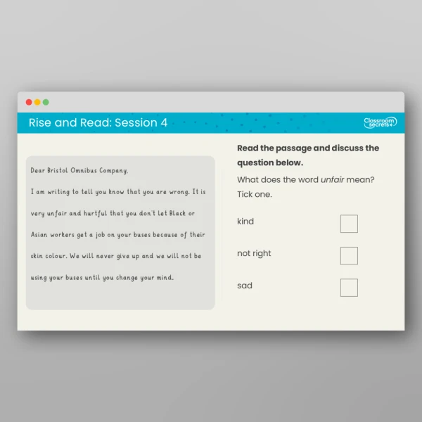 An image of the Rise and Read The Bristol Bus Boycott Resource