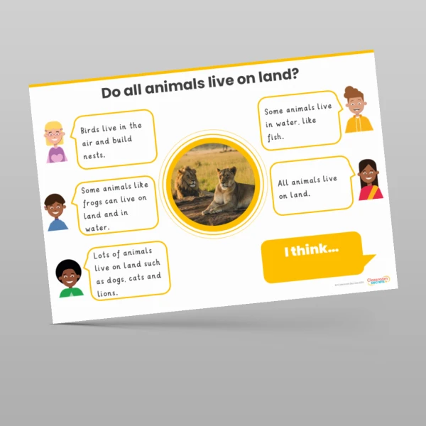 An image of the Animals including Humans Concept Cartoons Resource