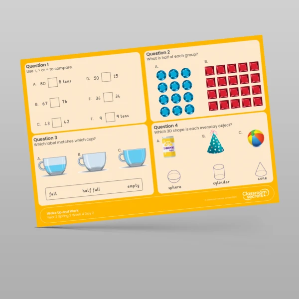 An image of the Spring 2 Week 4 Wake Up and Work Resource