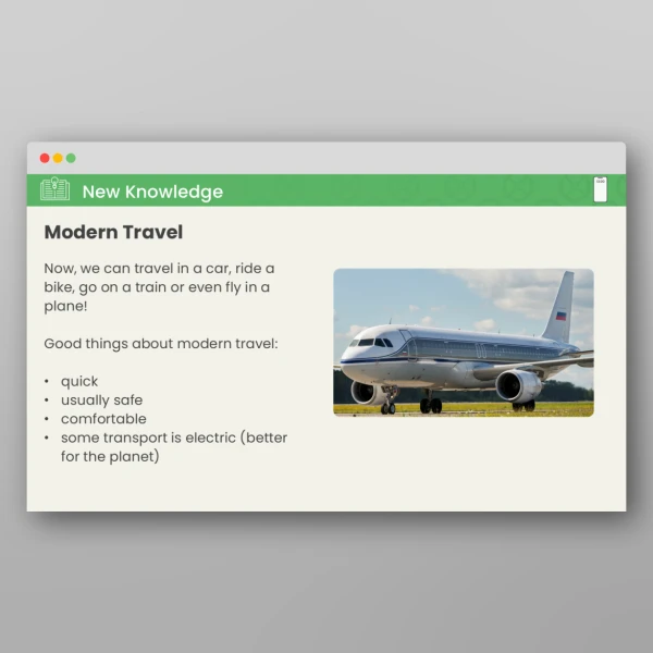 An image of the Lesson 4: How Has Technology Changed How We Travel? PPT Resource