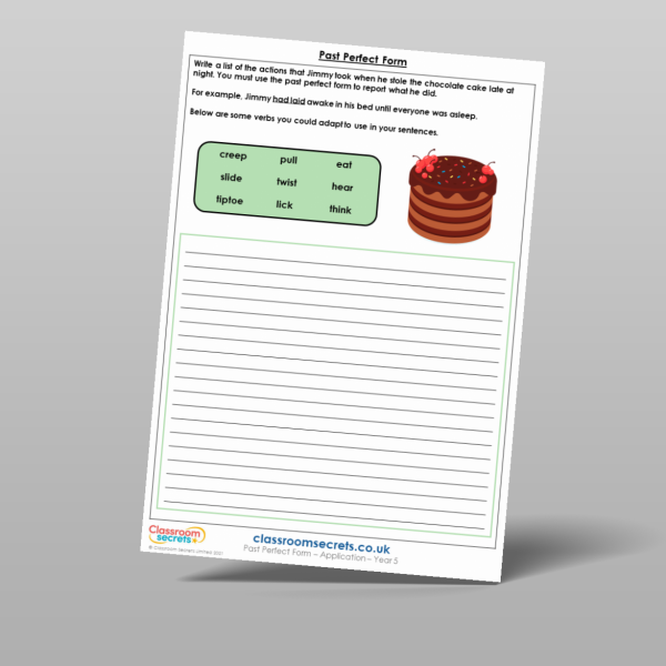 Year 5 Past Perfect Form Application Resource | Classroom Secrets
