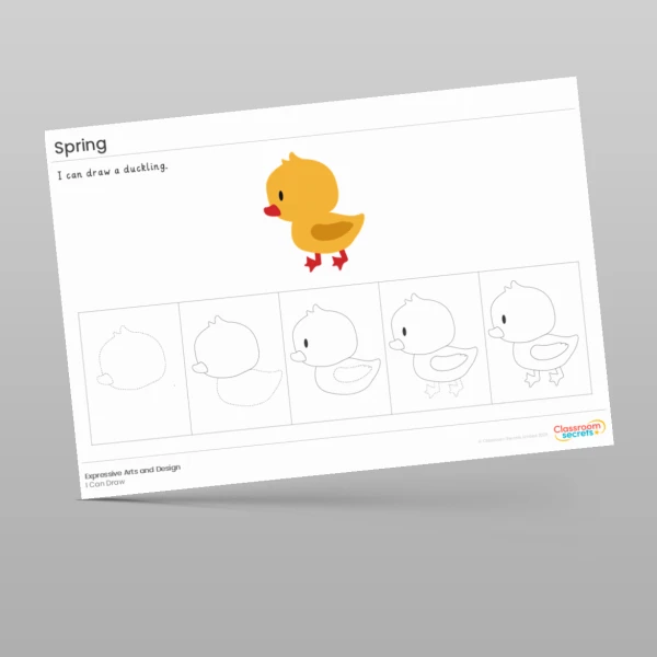 An image of the Spring I Can Draw Resource