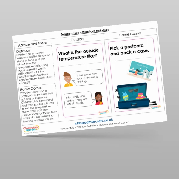 An image of the Temperature Practical Activities Resource