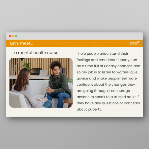 An image of the What is Puberty? Lesson Resource
