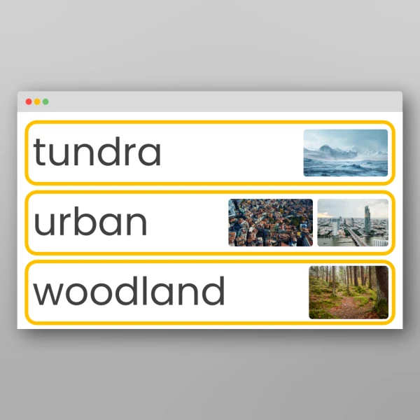 An image of the Environments and Habitats Display Pack Resource