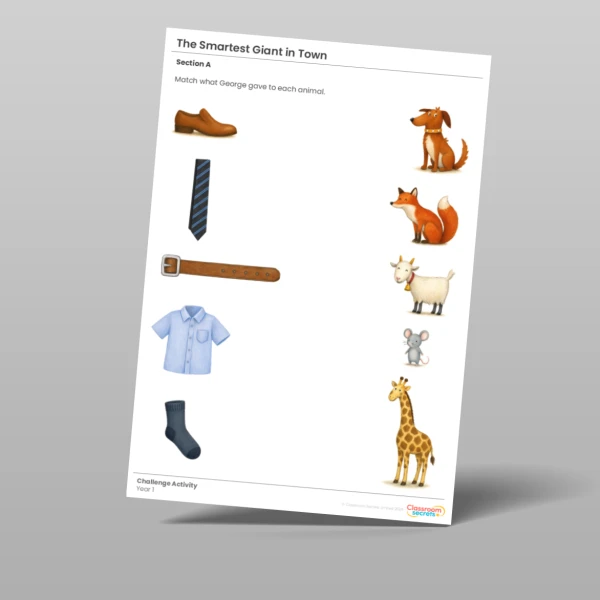 An image of the The Smartest Giant in Town Whole Class Guided Reading Pack Resource