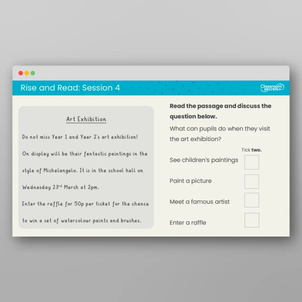 An image of the Rise and Read Michelangelo Resource