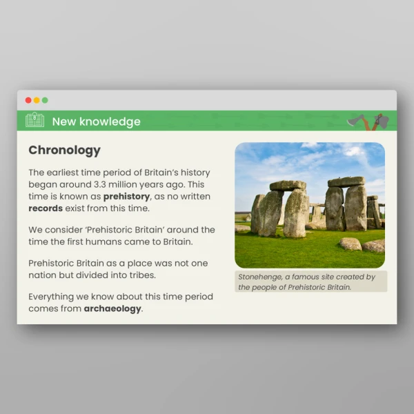 An image of the Stone Age to Iron Age What Do We Know about Prehistoric Britain? PPT Resource