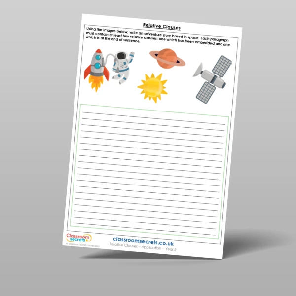 An image of the Relative Clauses Application Resource