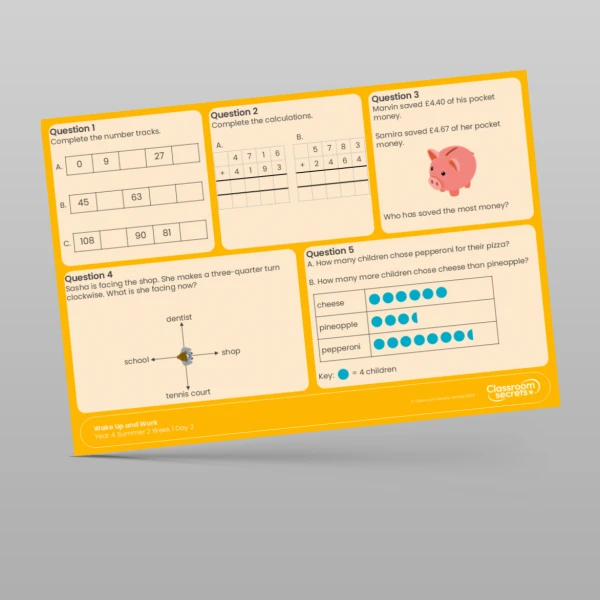 An image of the Summer 2 Week 1 Wake Up and Work Resource