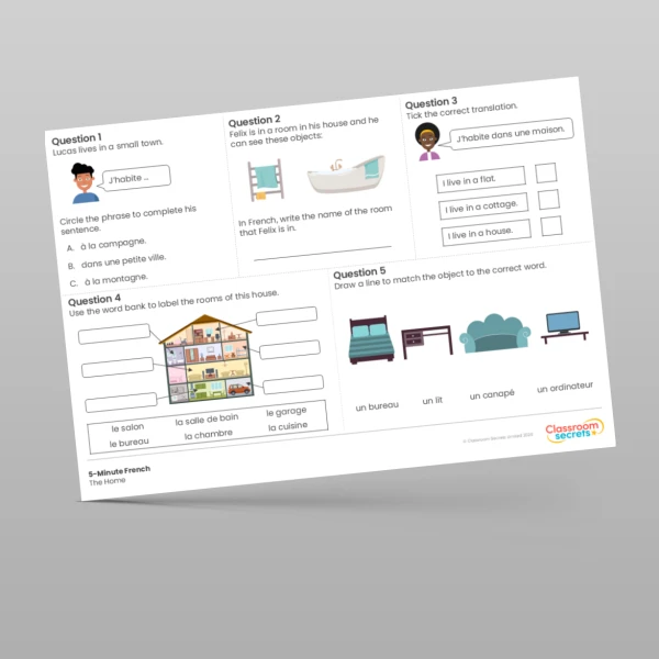 An image of the 5-Minute French The Home Resource