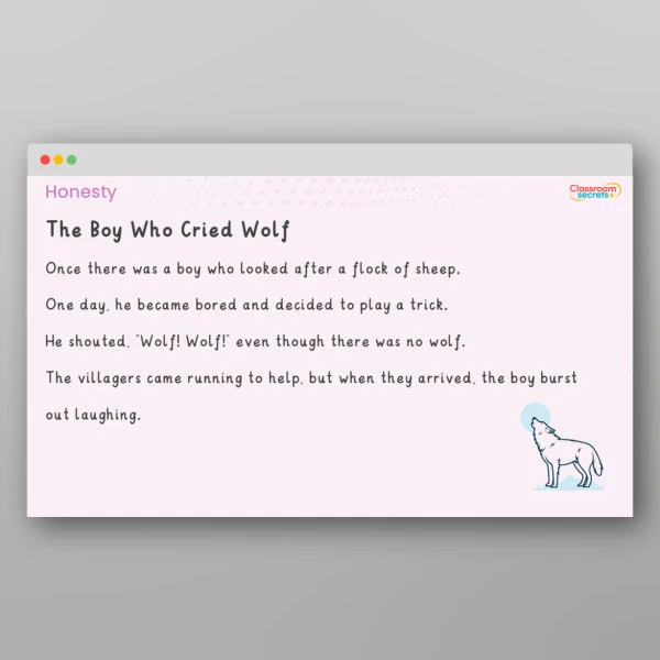 An image of the Values - Honesty Resource