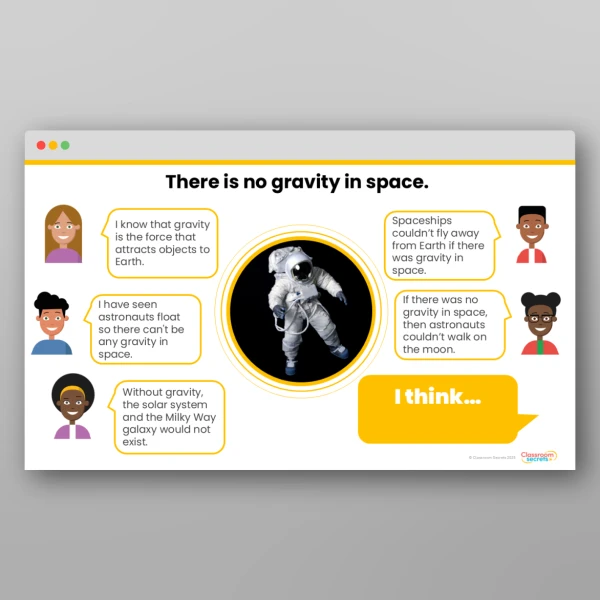 An image of the Forces Concept Cartoons Resource