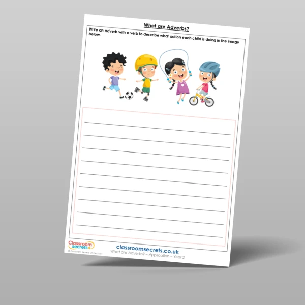 An image of the What are Adverbs? Application Resource