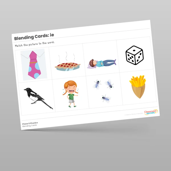 An image of the Blending Cards: ie Resource