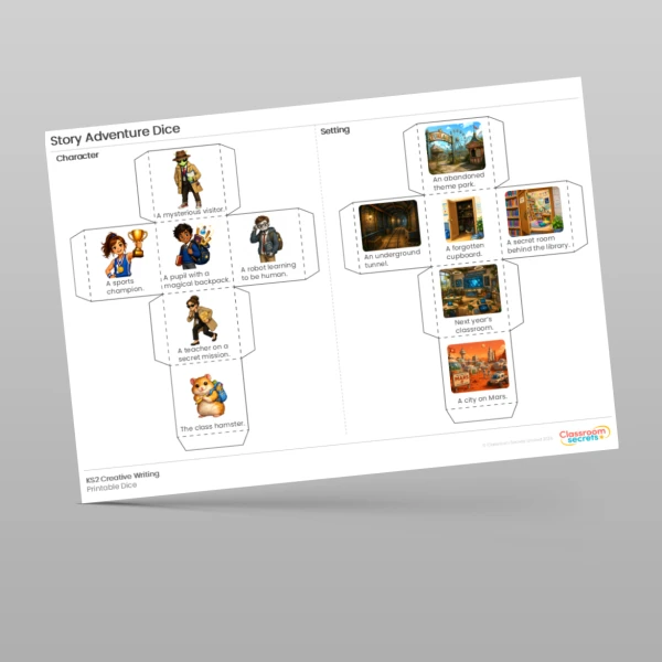 An image of the Story Adventure Dice Resource