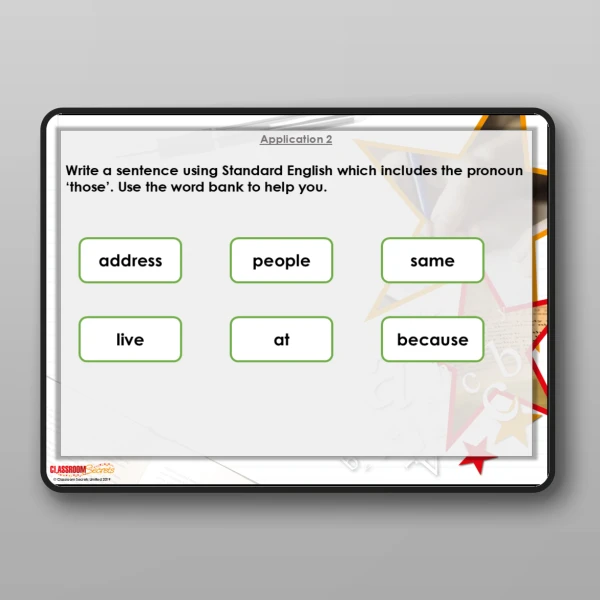An image of the 'Have' not 'Of' and 'These/Those' not 'Them' Modelling PPT Resource
