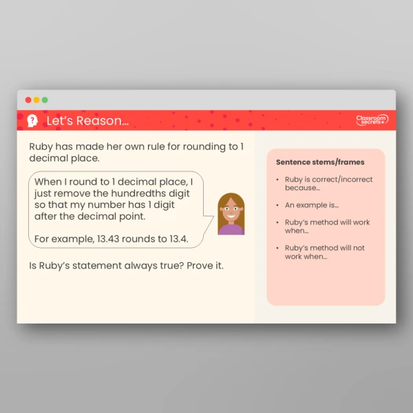 An image of the Round to 1 Decimal Place Teaching PPT Resource
