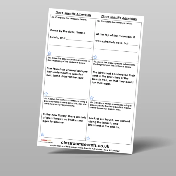 An image of the Place-Specific Adverbials Application and Reasoning Resource