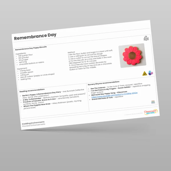 An image of the Remembrance Day Provision Enhancements Resource