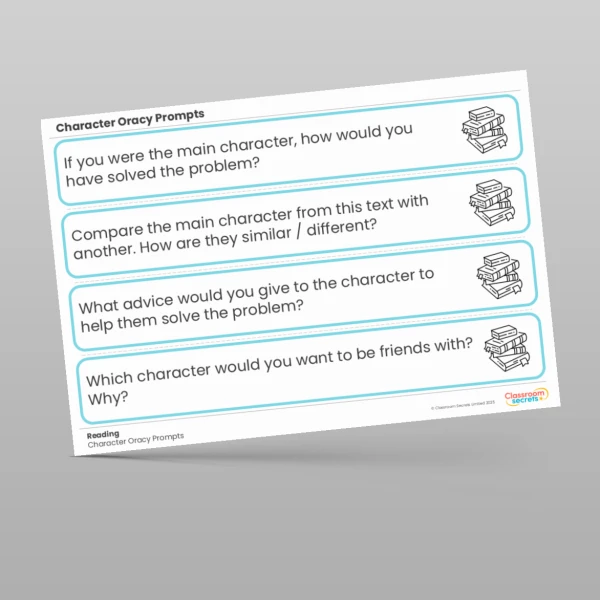 An image of the Character Oracy Prompts Resource