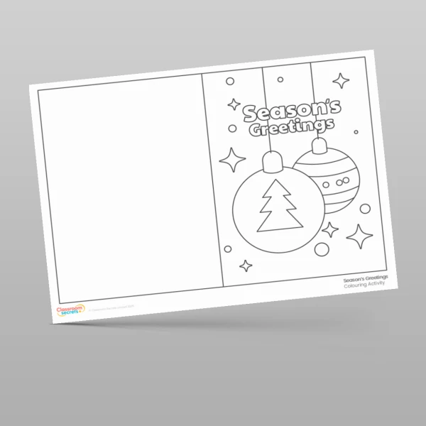 An image of the Season's Greetings Cards Resource