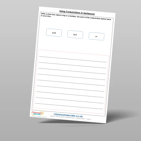 An image of the Using Conjunctions in Sentences Application Resource