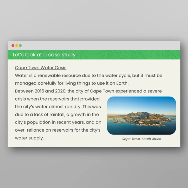 An image of the Are Natural Resources Under Threat? Geography PPT Resource