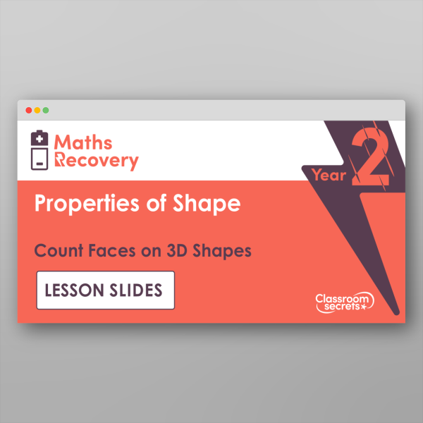 Year 2 Count Faces On 3 D Shapes Lesson Slides Resource | Classroom Secrets