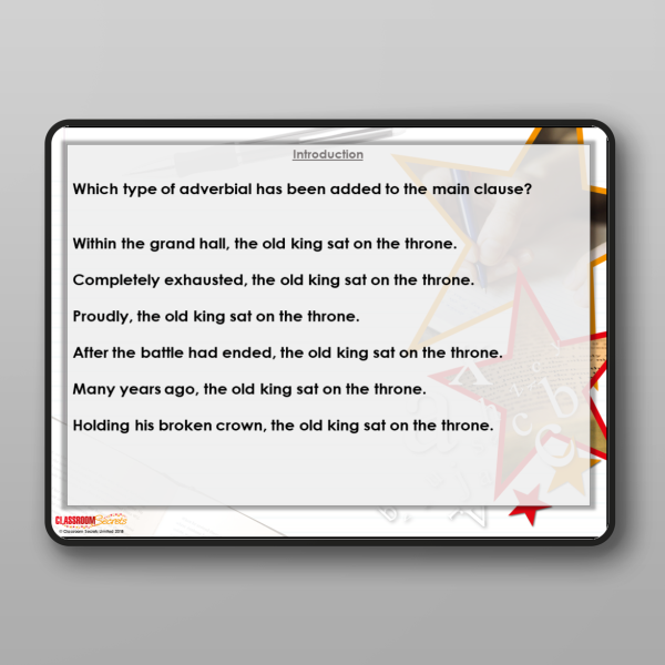 Year 4 Using Fronted Adverbials Modelling Ppt Resource | Classroom Secrets