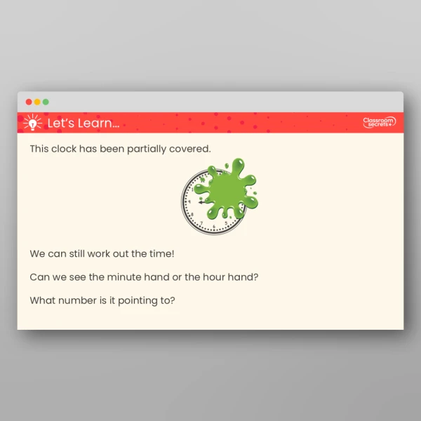 An image of the O'Clock and Half Past Teaching PPT Resource