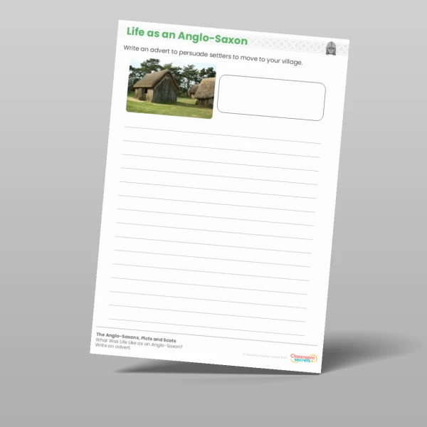 An image of the Lesson 4: What Was Life Like as an Anglo-Saxon? Worksheet Resource