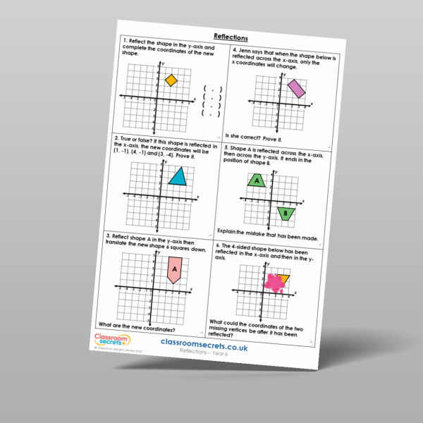 Reflections Mixed Activity Resource | Classroom Secrets