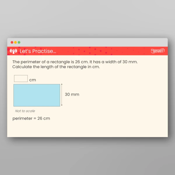 An image of the Calculate Perimeter Teaching PPT Resource