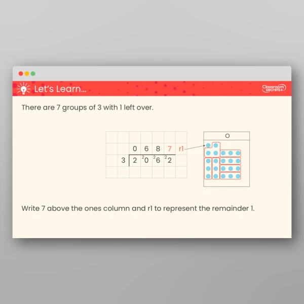 An image of the Divide with Remainders Teaching PPT Resource