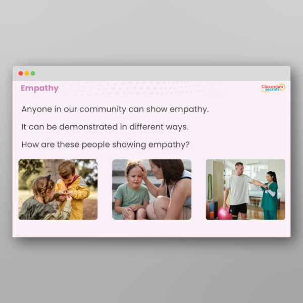 An image of the UKS2 Values - Empathy Resource