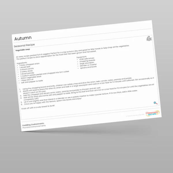 An image of the Autumn Provision Enhancement Resource