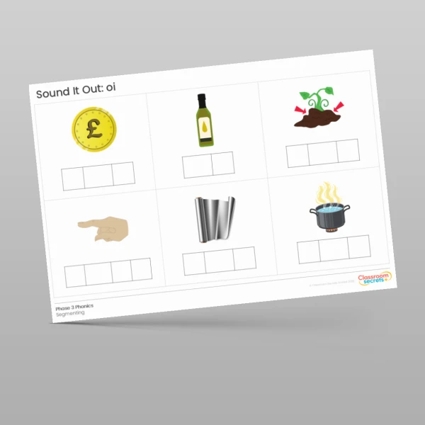 An image of the Phonics Sound It Out: oi Resource